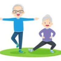 Old lady doing yoga vector image on VectorStock Old lady doing yoga vector image on VectorStock